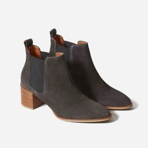 Everlane Suede Heeled Bootie